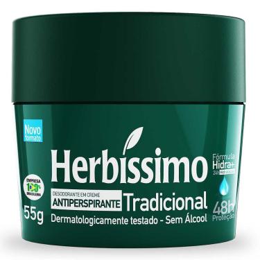 Imagem de Desodorante Herbíssimo Tradicional Creme Antiperspirante 48h com 55g