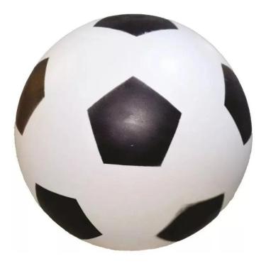 Imagem de 10 Bola De Vinil Dente De Leite Branco Com Preto De Futebol