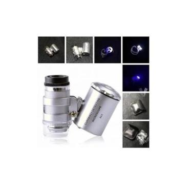 Imagem de Microscópio de bolso LEDUV Light, ampliação de 60X - Lightbek Official