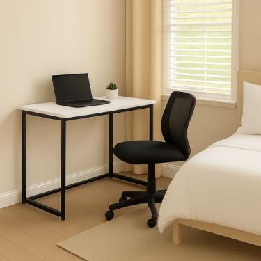 Imagem de Escrivaninha Estudo Dobrável Articulada Compacta 80cm x 45cm Para Home