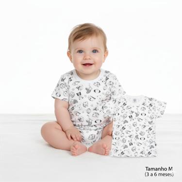 Imagem de Camiseta Infantil Bebe Menino Kit 4 Peças Estampas diversas Tamanho P/M/G