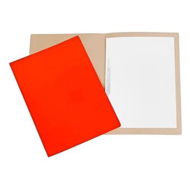 Imagem de Kit com 10 Pasta de Papelão Com Grampo 34cm x 23cm Vermelha - Frama