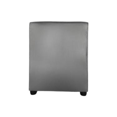 Imagem de Puff Puf Banco Banqueta Quadrada Cubo Decorativo - Realizar, Cinza