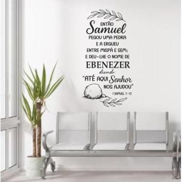 Imagem de Adesivo Parede Frases Biblicas Samuel 7-12 Versículos - Colakoala Ades