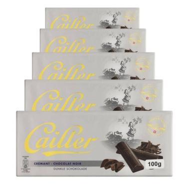 Imagem de Chocolate Suíço 46% Cacau Cailler Amargo 5 Barras