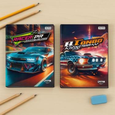 Imagem de Caderno Brochura 1/4 Capa Dura 96 Folhas Custom Drive-Carros Esportivo