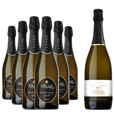 Imagem de Kit 6 Espumantes Valle Calda Brut + 1 Magnun 1,5L