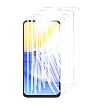 Imagem de 4 protetores de tela para Samsung Galaxy A15 5G, vidro temperado cristal 9H HD, alumínio de alta qualidade, antirriscos, compatível com capa de 6,5" (HD)