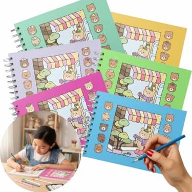 Imagem de Livro de Colorir Premium – Capa Dura A5 com Ilustrações Exclusivas e Papel Resistente para Lápis e Canetinhas