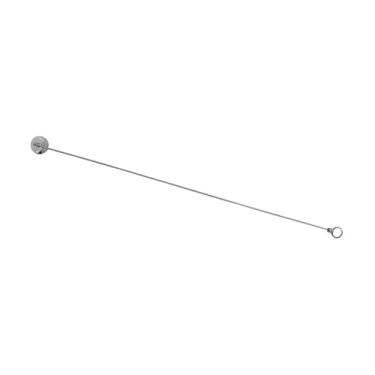 Imagem de Naiture 91 cm Suporte de teto giratório de aço inoxidável para cortina de chuveiro com laço de 2,5 cm, acabamento cromado