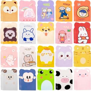 Imagem de Toosunny 60 Packs Mini Notebooks Cute Animal Design College Ruled Pages Bulk Cartoon Pocketbook for School Christmas Party Favors Classroom Prizes Gifts