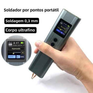 Imagem de Mini Soldador Portátil Digital Com Display E Bateria Ajustável Em 11 N