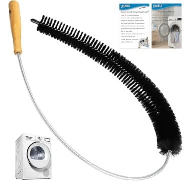 Imagem de Escova para secadora de fiapos, ferramenta de limpeza de ventilação, 128 cm, extra longa, flexível para limpeza de armadilha de fiapos, manutenção de secador doméstico para usuários de bricolage (1