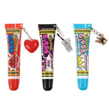 Imagem de Gloss Labial Cheirinho de Frutas com Pingente Lip Love - POLIBRINK