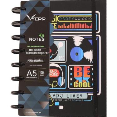 Imagem de Caderno Com Discos 100 Folhas Pautadas De Tamanho A5 14,1*20,5 CM - YE