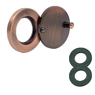 Imagem de Capa de olho mágico, capas de orifício para porta - Proteção de privacidade de segurança doméstica com ferramentas de instalação autoadesivas (bronze)