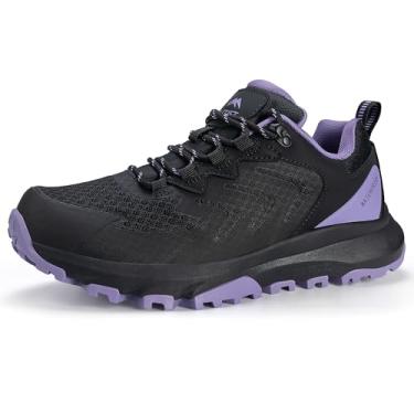 Imagem de OUTJET Tênis feminino à prova d'água leve e confortável para trilha ao ar livre, Preto, 39