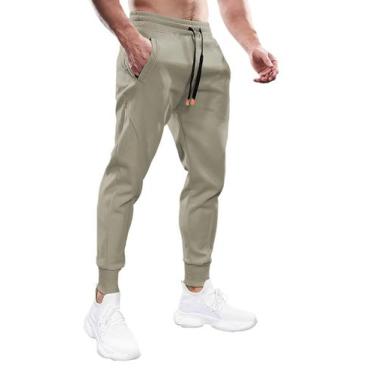 Imagem de Calças de moletom esportivas de algodão Joggers Fioboc masculinas Clar