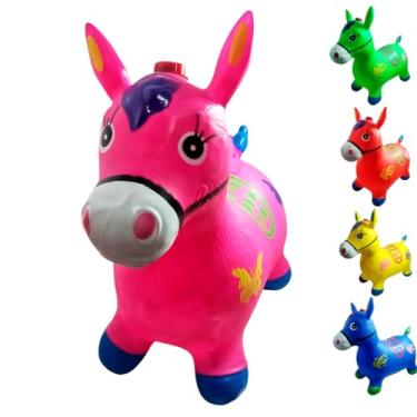 Imagem de Cavalinho Upa Upa Grande Pula Pula Musical Borracha Resistente Inflável