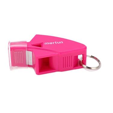 Imagem de APITO DE BASQUETEBOL ESPORTIVO DE COMPETIÇÃO DOLFIN WHISTLE PARA TREINADORES, ÁRBITRO E CRIANÇAS COM CORDA (Rosa Vermelha)