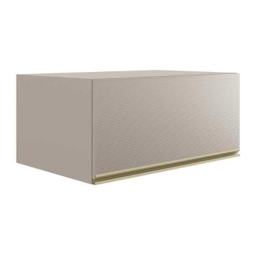 Imagem de Armário Aéreo P- Cozinha Proença C- 1 Porta Basculante 80cm Nogueira Touch-nude Prime - Demóbile