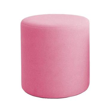 Imagem de Puff Beca Cilindro Suede Live - 7 Decor Rosa