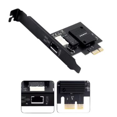 Imagem de Placa Fenvi PCI-e para RJ45 placa rede 10M/100M/1000M/ 2.5G