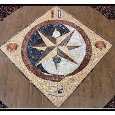 Imagem de Piso Maçom Em Mosaico I Tamanho 150cm