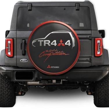 Imagem de Capa de Estepe Personalizada Pneu aro 17 Exclusiva para Pajero TR4 4WD