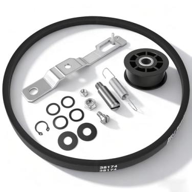 Imagem de LEYURISE Kit de polia de lavadora, alavanca de polia de lavagem e kit de correia compatível com sistemas de lavanderia ALLIANCE Speed Queen SWNYC2HP115TW02 LWN432SP113TW01 Número de substituição