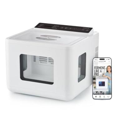 Imagem de FermentPro Máquina de fermentação inteligente de 12,8 L – Máquina automática multifuncional para iogurte, kombucha, Kimchi, Natto – Preciso de 10 a 46 °C, aquecimento e resfriamento, fermentador com