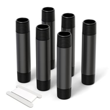 Imagem de GASHER 6 peças 1/2 polegada MNPT PVC macho rosca tubo aspersor extensão de tubo de elevação para sistema de irrigação de gramado