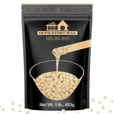 Imagem de Feijão de cera dura de 450 g, kit de cera para remoção de pelos Lifestance para cabelos finos e finos, pele sensível, contas de cera para o rosto, queixo, sobrancelha, biquíni