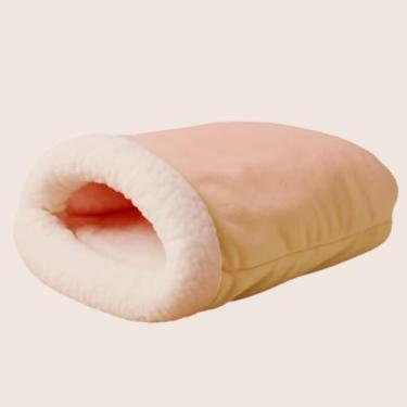 Imagem de Cama Pet，Cama para Gato Dormir，Saco de Dormir Ultramacio，Gorro Aconchegante Com Forro de PelúCia，Adequado para O Descanso do Seu Animal de EstimaçãO(DOCE DE LEITE)