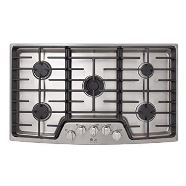 Imagem de Cooktop à Gás LG Studio 5 Queimadores 92 cm Inox 110V LSCG367ST