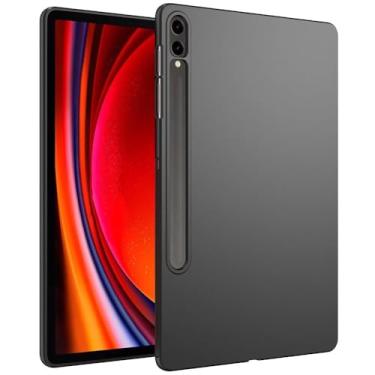 Imagem de WOGROO Capa para Samsung Galaxy Tab S9+ Plus/Tab S9 FE+ 2023, capa protetora de TPU macio com design fino para tablet Galaxy Tab S9 Plus/S9 FE Plus de 12,4 polegadas, preta