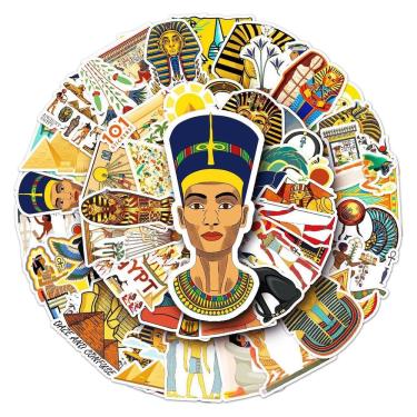 Imagem de Adesivo Anime Egyptian Pharaoh Vinyl Cartoon 50 unidades