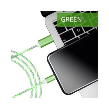 Imagem de Cabo De Carregamento LED Brilhante Micro USB Tipo C Para Samsung Xiaom