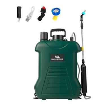 Imagem de IEUDNS Pulverizador Elétrico Pulverizador de Jardim 15 L Pulverizador de Rega Portátil Multiuso Dispensador Agrícola Potente para Rega de Jardim, Verde