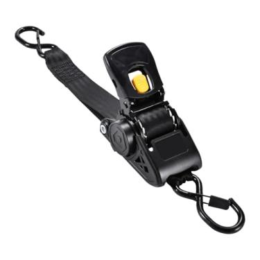 Imagem de predolo Cinta de amarração retrátil automática com catraca, reforçada, em poliéster, com capacidade de tração de 2205 lb (1000 kg) e 3,04 m, ideal para