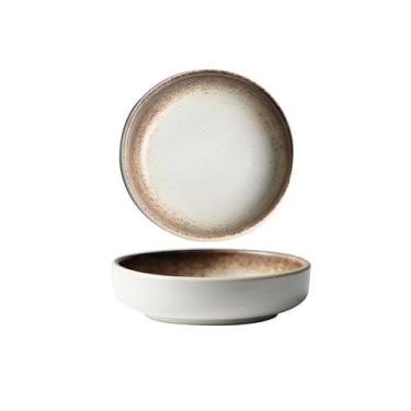 Imagem de prato de lanche Prato de tempero cerâmica, pratos vinagre para molho soja, prato aperitivo, sushi, utensílios mesa em destaque tigela de sopa(Branco)