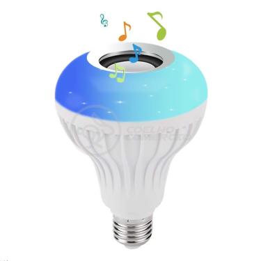 Imagem de Lâmpada Led 12W E27 Rgb Colorida Com Caixa De Som Bluetooth