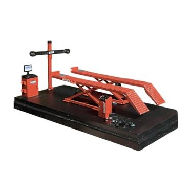 Imagem de menolana Máquina de alinhamento em miniatura, ferramentas de reparo de carros, escala 1/64, peças de equipamentos de oficina, acessórios para diorama de