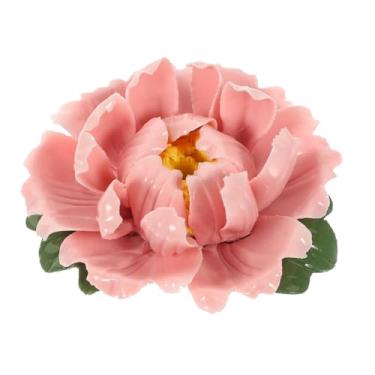 Imagem de Alipis Queimador de incenso de cerâmica peônia elegante incensário de aroma de mesa para relaxamento e meditação, design compacto para decoração de escritório e casa