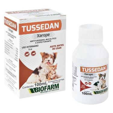 Imagem de Tussedan Xarope Pet Cães E Gatos 100ml - Biofarm