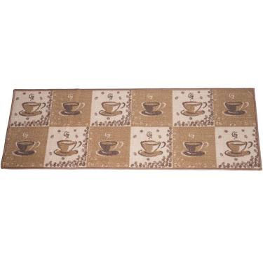 Imagem de Passadeira De Cozinha Colori Antiderrapante 40x120cm Coffe