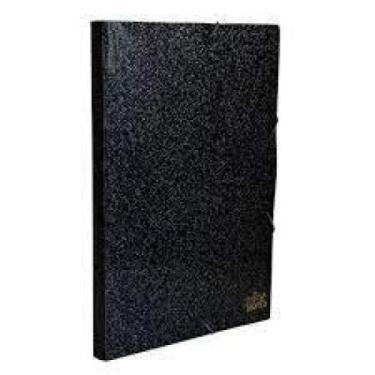 Imagem de Pasta aba elastico oficio lb 2cm secrets preta 0275. P. 0030 - DELLO, 