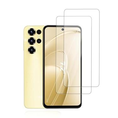 Imagem de KONXISA Pacote com 2 protetores de tela para OUKITEL C68, protetor de tela de celular de vidro temperado, 9 durezas, HD transparente, antiarranhões, sem bolhas