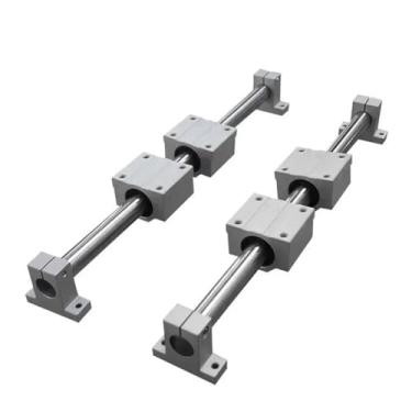 Imagem de Guia de rolamento de movimento de eixo óptico mesa deslizante de alta precisão serra de eixo óptico suporte de bloco de trilho guia de madeira (trilho de 12 x 300 mm)