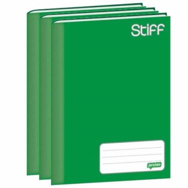 Imagem de Caderno Brochurão Jandaia Stiff 48 Folhas Verde 10 Unidades